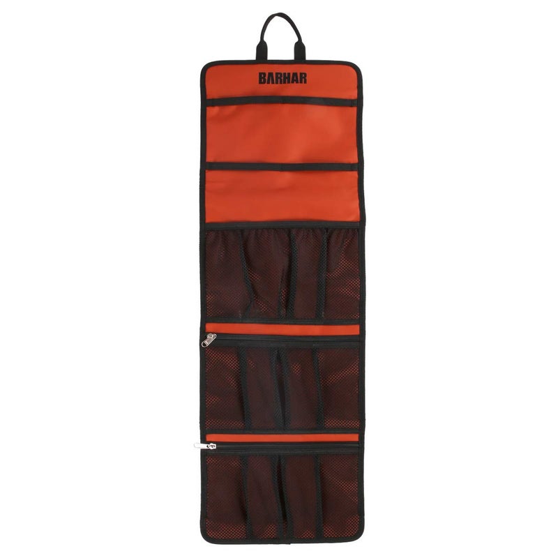 BARHAR Climbing Quickdraw Hanging Storage Bag, Carabiner Hook Gear Equipment Parts Collections, Durable Foldable Bundled Roll Anti-scratch Bag, Small Tools Organizer Pouch, suit for Rock Climbing Ice Climb - Image 2